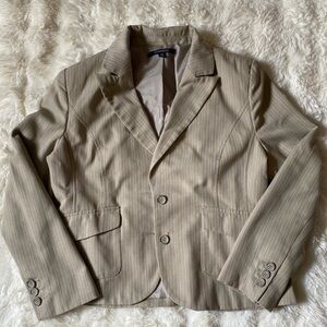 Chadwicks Beige Pinstripe Blazer